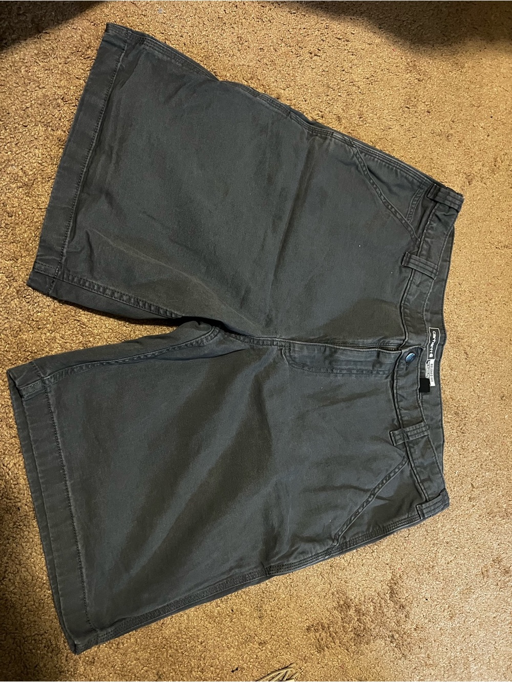 Carhartt Men's Dark Charcoal Flat Front Shorts